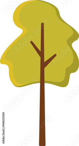 Extinguished fire with smoke. Vector