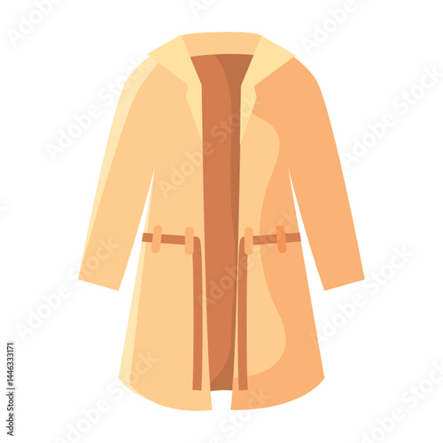 Colored winter jacket. Vector