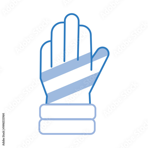 Winter glove clothing icon. Vector