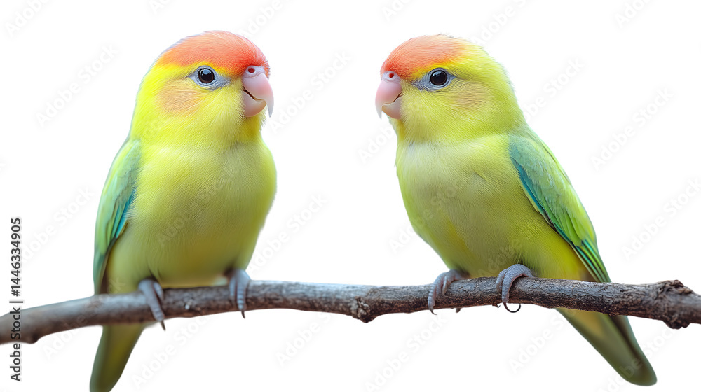 Two Colorful Birds Perched on a Branch Vibrant Feathers Wildlife Photography Nature Backgrou Two Colorful Birds Perched on a Branch Vibrant Feathers Wildlife Photography Nature Backgrou
