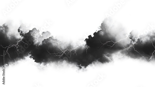 Thunder cloud lightning strike explosion images