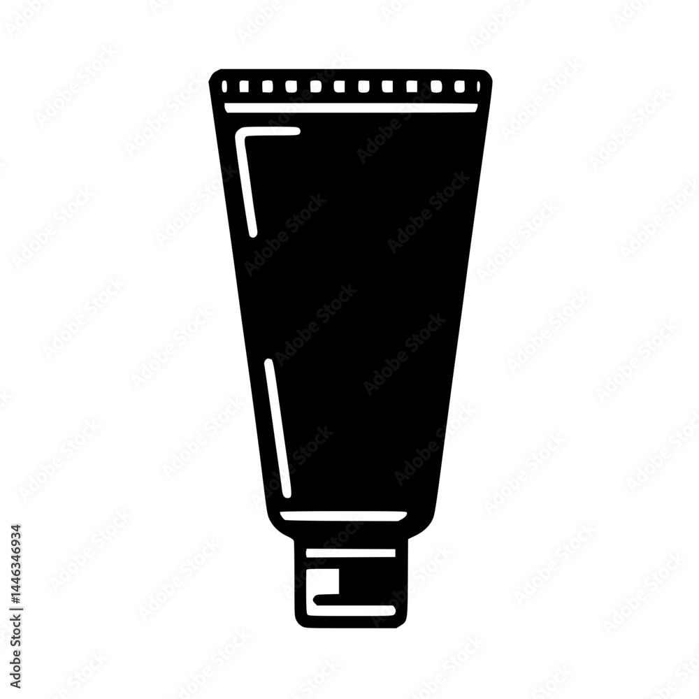 Toothpaste Tube Icon – Minimal Black Clipart Symbol for Dental Care and Personal Hygiene Products Toothpaste Tube Icon – Minimal Black Clipart Symbol for Dental Care and Personal Hygiene Products