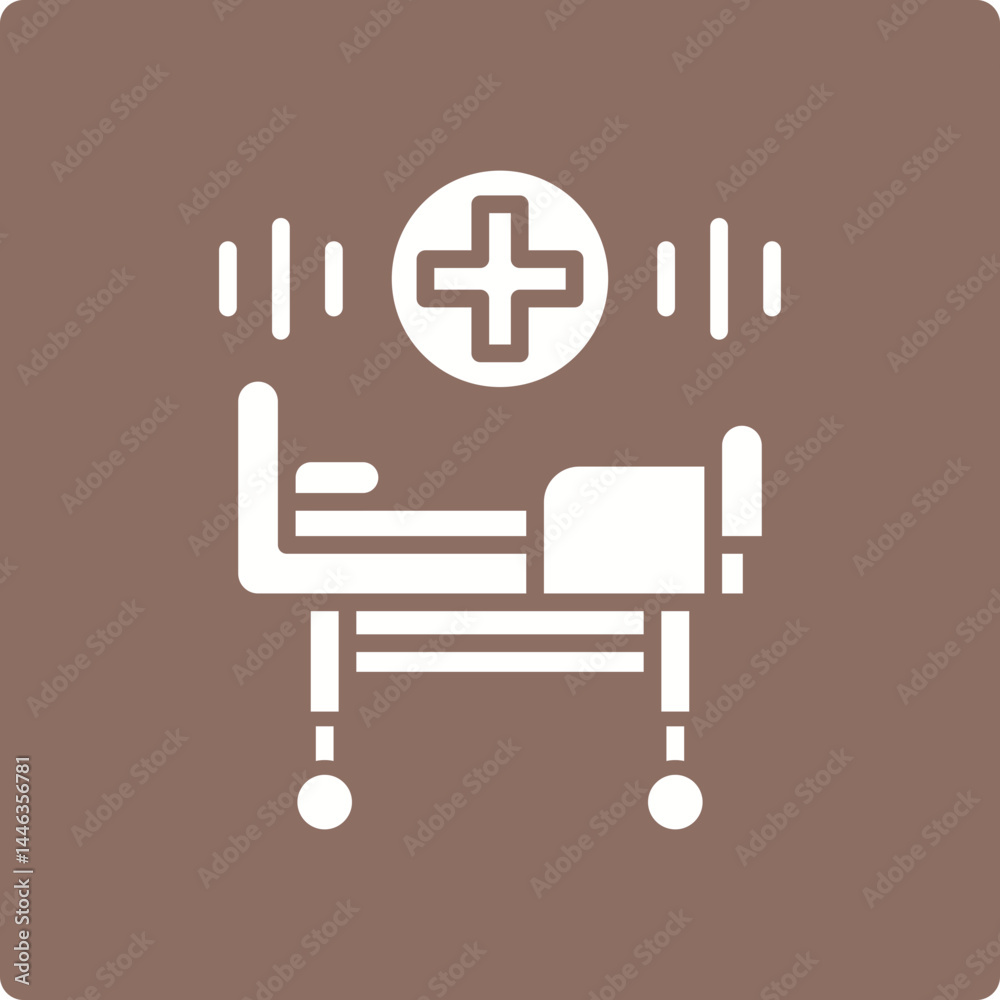 Fototapeta premium Bed Icon