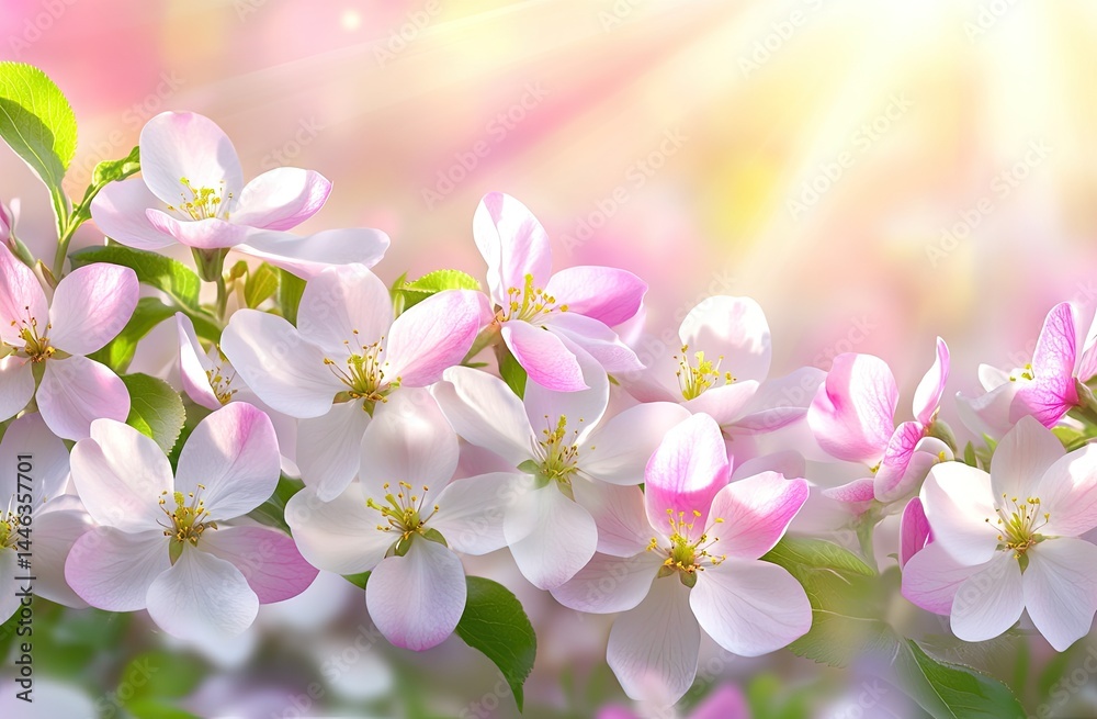 Fototapeta premium Blossoming apple tree