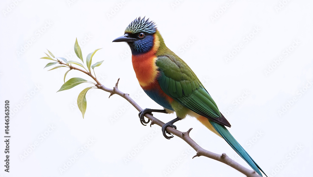 Obraz premium lilac breasted roller on a branch