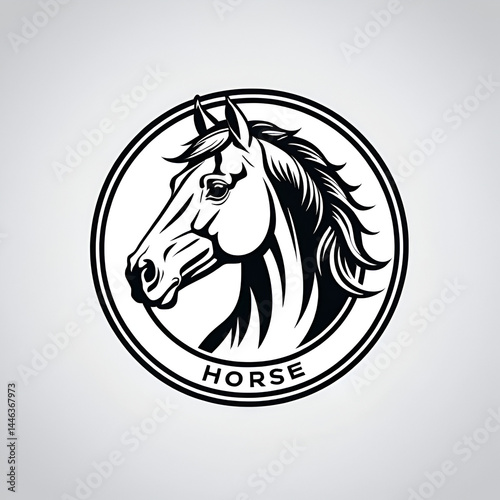 Animal horse logo vector design templateS