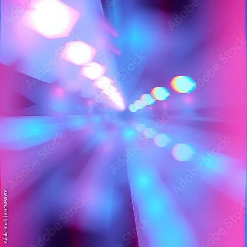 Enchanting Aquatint Print Anaglyph Artwork with Blurred Vision Effect for Unique Abstract Design Concept