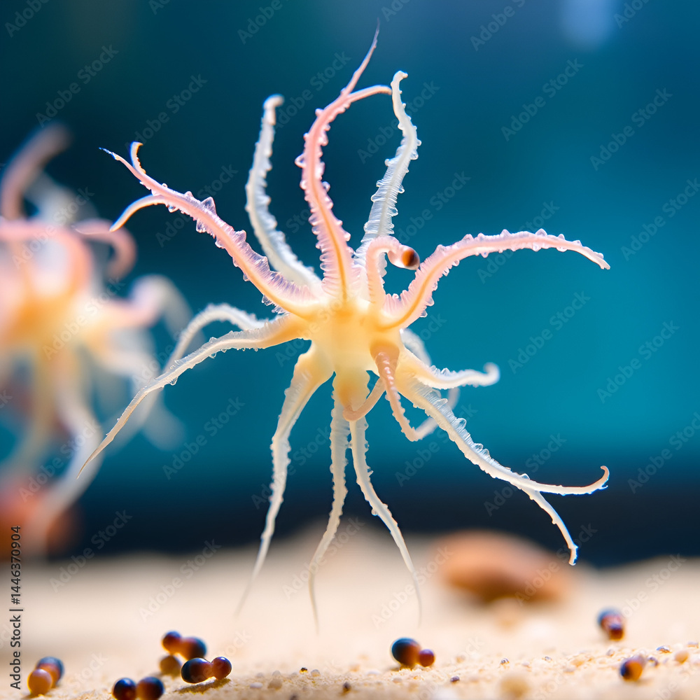 Hydra is a genus of small, fresh-water animals of the phylum Cnidaria and class Hydrozoa under the microscope for education. Hydra is a genus of small, fresh-water animals of the phylum Cnidaria and class Hydrozoa under the microscope for education.