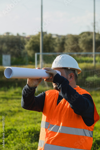Engineer Having Fun On A Sunny Day 