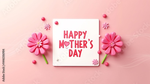 A white card with the words 