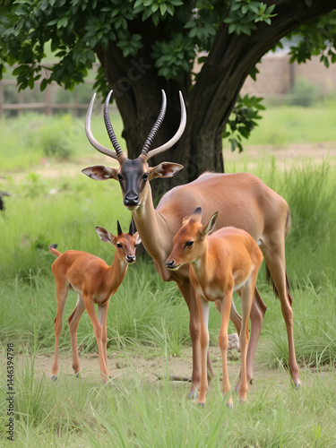Nilgai and calf