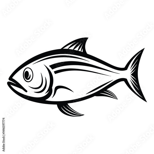 Isolated Single Fish Decorative Sea Creature, Marine Animal, River Life