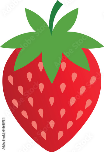 Alpine strawberry fruit vector icon on white background