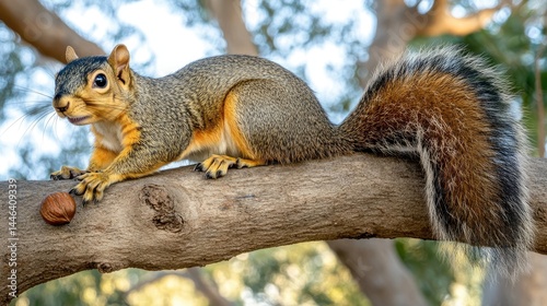 A Majestic Squirrel on a Branch