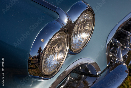 Vintage car display details
