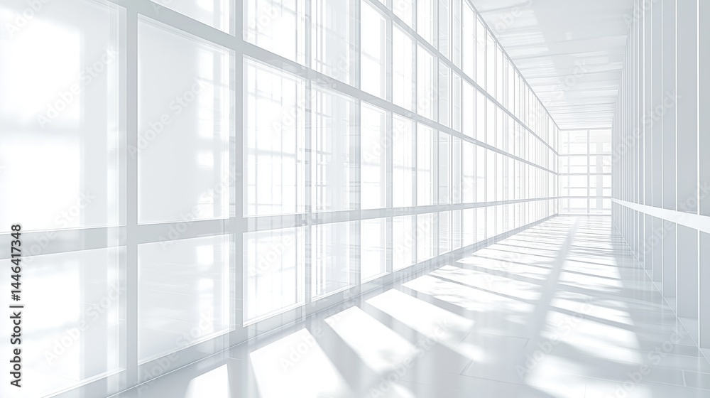 Obraz premium Fee abstract white 3 dimensional background