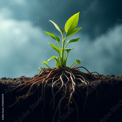 mesmerizing image of plant roots fearlessly plunging into mysterious depths of earth not only reveals their unwavering strength and complexity, but also serves as a powerful metaphor for transformativ