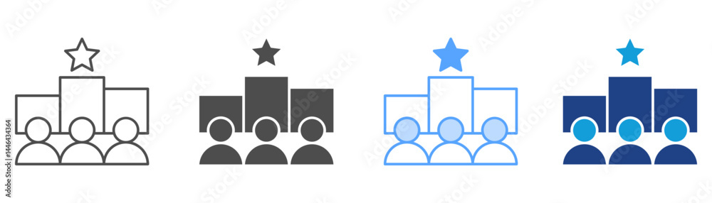 Competition Icon Set Multiple Style Collection Competition Icon Set Multiple Style Collection