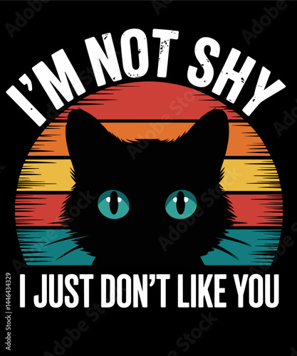 Anti Social Cat Introvert funny cat lover