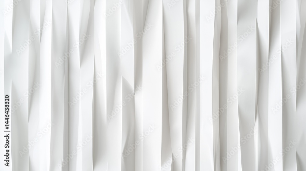 Fototapeta premium Fee abstract white 3 dimensional background