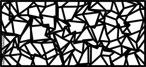 Artistic Geometric Arrangement, An artistic pattern of polygons creating a fragmented visual effect