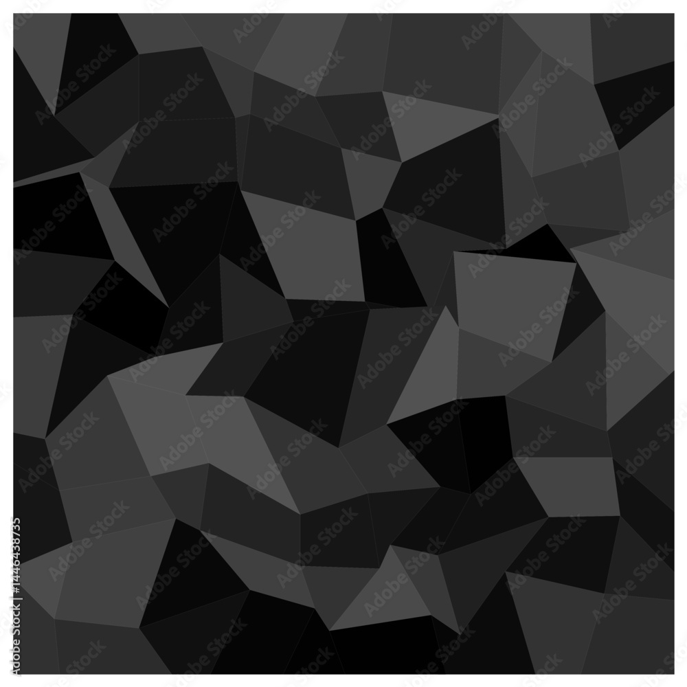 Geometric Shadow Play, A conceptual polygon design playing with shape variations.