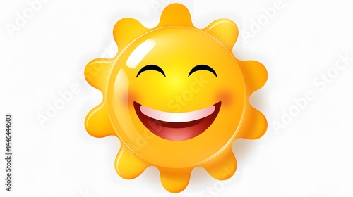 Attractive Summer Sale Label Featuring a Cheerful Sun on Transparent Background for Marketing Campaigns