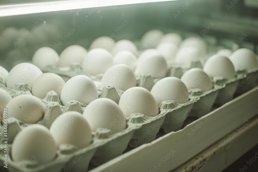 Obraz premium Fresh Eggs in Cardboard Carton