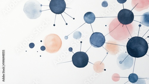 Abstract Watercolor Network Design