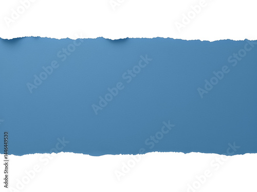blue torn paper