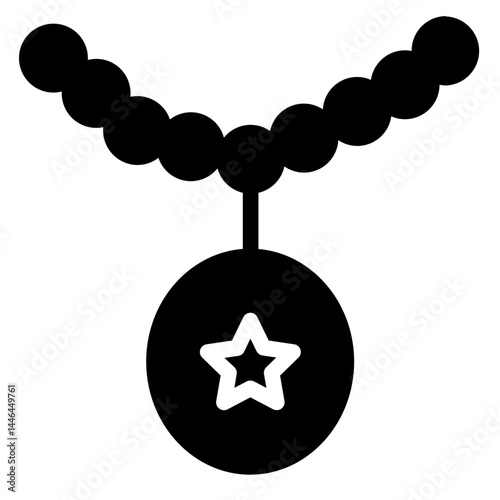 Heart Shape Jewel Glyph Icon