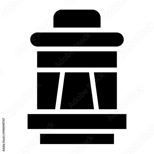 Inuit Rock Travel Glyph Icon