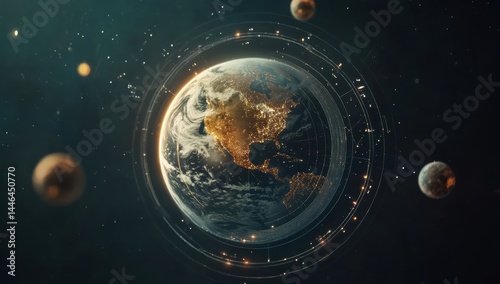 Earth in the Cosmos: A Digital Artistic View