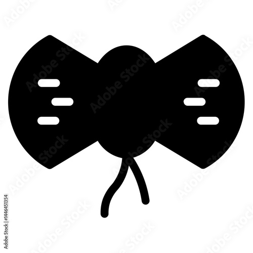 Bow Clothes Tie Glyph Icon