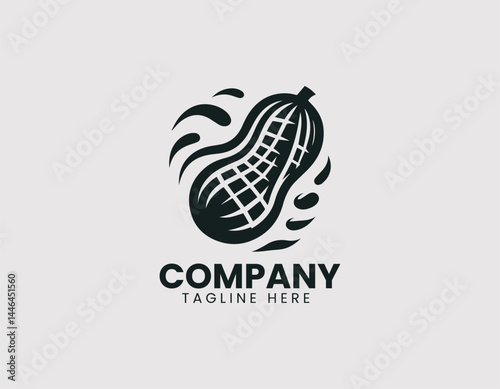 Peanut Vector Logo Design, Groundnut Vector Logo