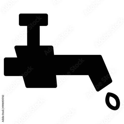 Faucet Tap Water Glyph Icon