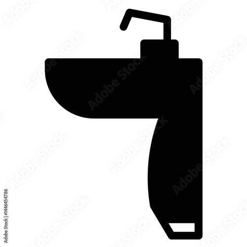 Kitchen Sink Wash Glyph Icon