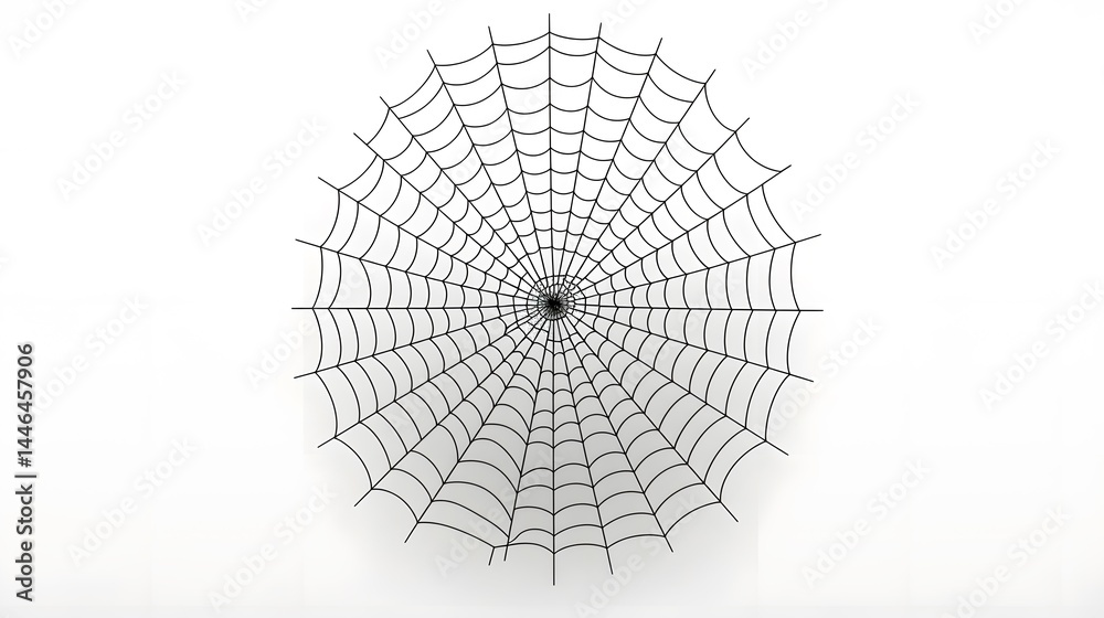 Obraz premium Spider Web Arachnid Old Net Grungy Element Isolated on White Background