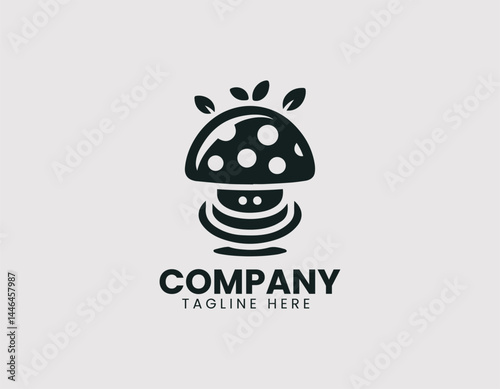 Champignon Mushroom Vector Logo Design
