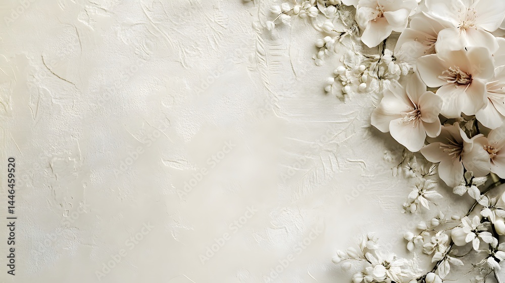 Delicate Floral Elegance: A close-up shot of beautiful, pristine flowers artfully arranged in a soft, tactile composition that evokes serenity and purity. Delicate Floral Elegance: A close-up shot of beautiful, pristine flowers artfully arranged in a soft, tactile composition that evokes serenity and purity.