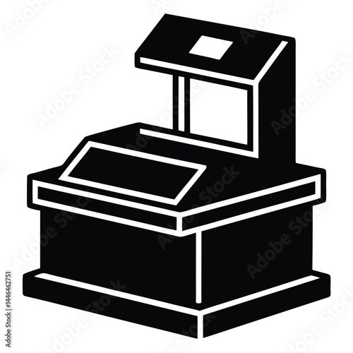 cashier element isolated store closing till report 