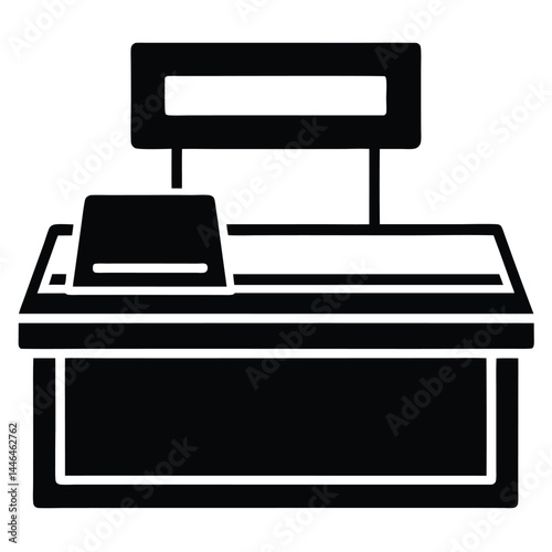 cashier element isolated store closing till report
