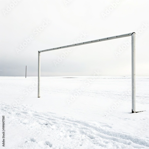 empty beach in winter