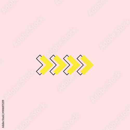 Arrow icon in trendy flat style isolated on grey background. Arrow symbol for your web site design, logo, app, UI. Arrow sign vector illustration, EPS10.                                               
