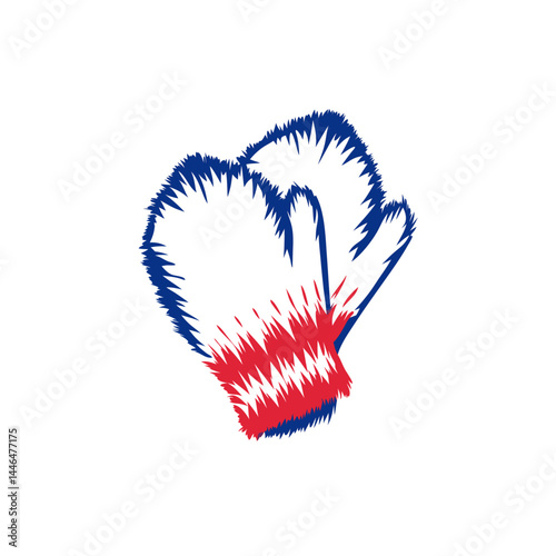 Colorful Winter Mittens Illustration on White Background  