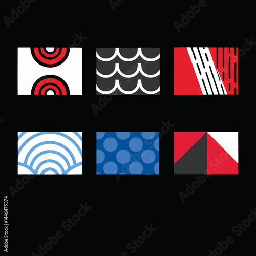Six Stylish Geometric Patterns for Branding and Logo Design