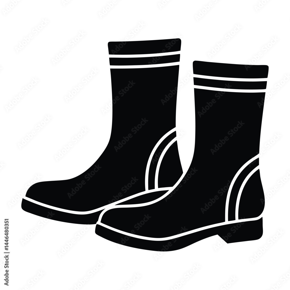 sailor element isolated navy boots on white backgr sailor element isolated navy boots on white backgr