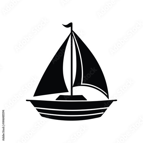 sailor element isolated sailboat on white backgrou