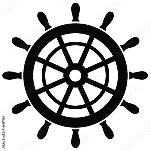 sailor element isolated sailor steering wheel on w 