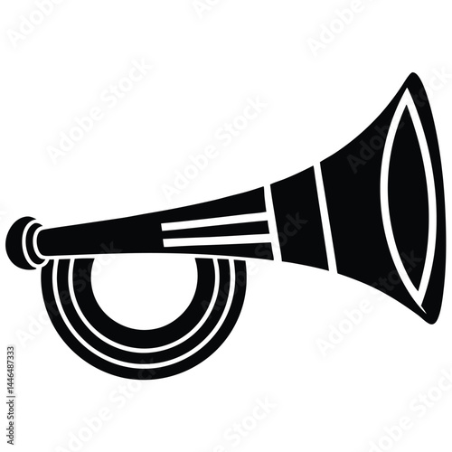 sailor element isolated ship horn on white backgro